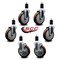 Service Caster Regency 600CASTER6 5'' Replacement Caster Set with Brakes, 6PK REG-EX20S514-PPUB-MRN-4-TLB-2-112 - alternate 2